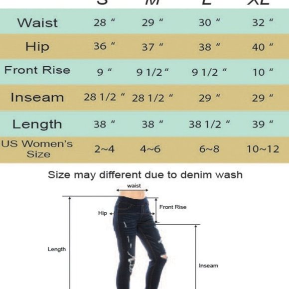 Distressed Pull On Denim Jeggings - Picture 7 of 8